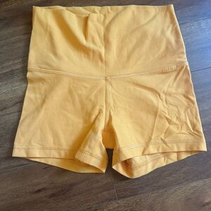 Aritzia Women's Hi-Rise Butter Cheeky 3” Vibrant Orange Bike Shorts